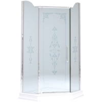 DIADEMA PENTA Душ.каб.угловая 90x90xH203см, дверь распашная 74 см.(SX-DX) стекло прозр/декор