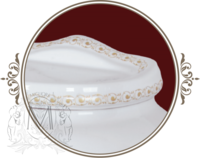 MILADY Унитаз напольный c низким бачком с ручкой, Декор Бронза D3/BR